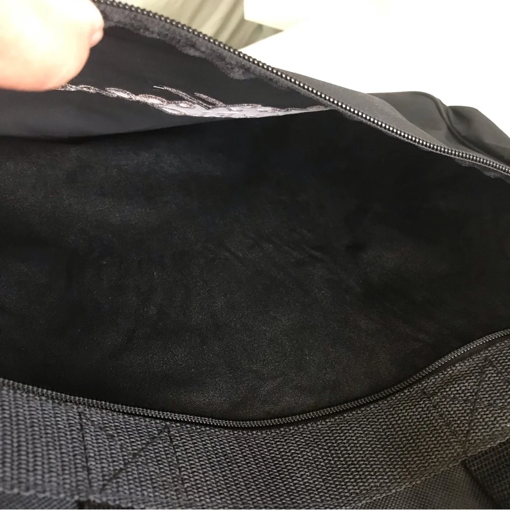 BEN HOGAN APPAREL Black With Gold Embroidered Letters Laptop Bag